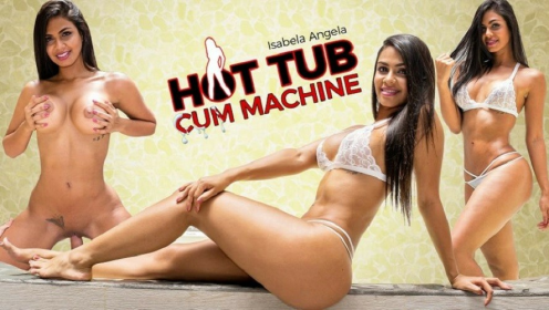 Isabella Angela Steamy Hot Tub Action